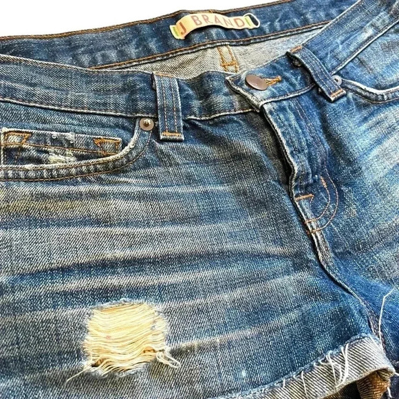 J Brand Denim Shorts Light Distressed "Mako" - Picture 2 of 4
